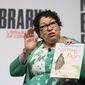Supreme Court Associate Justice Sonia Sotomayor talks about her children&#39;s book, &amp;quot;Turning Pages: My Life Story&amp;quot;, during the Library of Congress National Book Festival in Washington, Saturday, Sept. 1, 2018. (AP Photo/Cliff Owen)