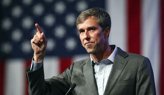 Beto O&#39;Rourke speaks during the general session at the Texas Democratic Convention Friday, June 22, 2018, in Fort Worth, Texas. (AP Photo/Richard W. Rodriguez) ** FILE **