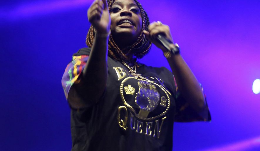 FILE - In this July 22, 2017 file photo, Kamaiyah performs at the FYF Fest in Los Angeles. Kamaiyah has pleaded guilty to creating a public disturbance at Connecticut’s Bradley International Airport in May when police say she went on a profanity-laced tirade against security officers. The artist from Oakland, California, will be required to pay a fine of $50. (Photo by Willy Sanjuan/Invision/AP, File)