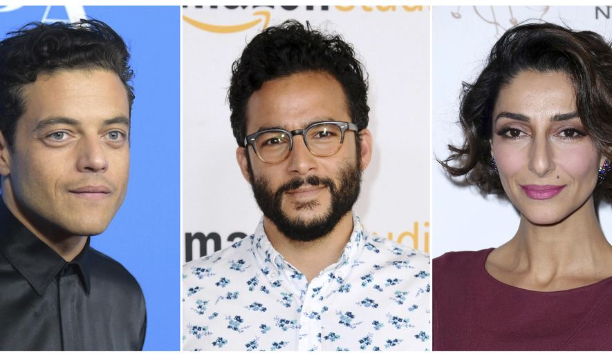 This combination photo shows, from left, Egyptian-American actor Rami Malek, who stars on “Mr. Robot,” Turkish-American actor Ennis Esmer, who stars in &amp;quot;Red Oaks,&amp;quot; and Iranian-American actress Necar Zadegan, who stars in “Girlfriend’s Guide to Divorce.&amp;quot; A new study says actors of Middle Eastern and North African descent are either ignored on TV or stereotyped. Malek, Esmer and Zadegan were described as “exemplary” in the report. (AP Photo)