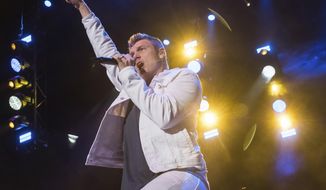 FILE - In this June 16, 2018 file photo, Backstreet Boys member Nick Carter performs at KTUphoria 2018 in Wantagh, N.Y. Prosecutors in Los Angeles have declined to file charges against Carter after a singer reported last year that he had raped her in his apartment in 2003. Prosecutors said Tuesday, Sept. 11, 2018, that because the woman, Melissa Schuman from the group Dream, was 18 at the time, the statute of limitations expired in 2013. They did not evaluate the merits of Schuman’s story.  (Photo by Charles Sykes/Invision/AP, File)