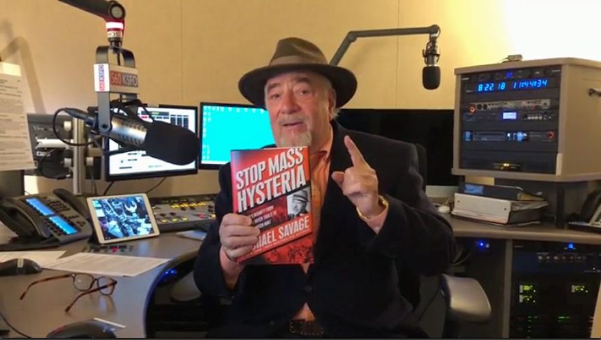 Talk radio host Michael Savage does not mince words in his 26th book, titled &quot;Stop Mass Hysteria: America&#39;s Insanity from the Salem Witch Trials to the Trump Witch Hunt,&quot; which will be published Oct. 9. (Courtesy of Center Street Books)