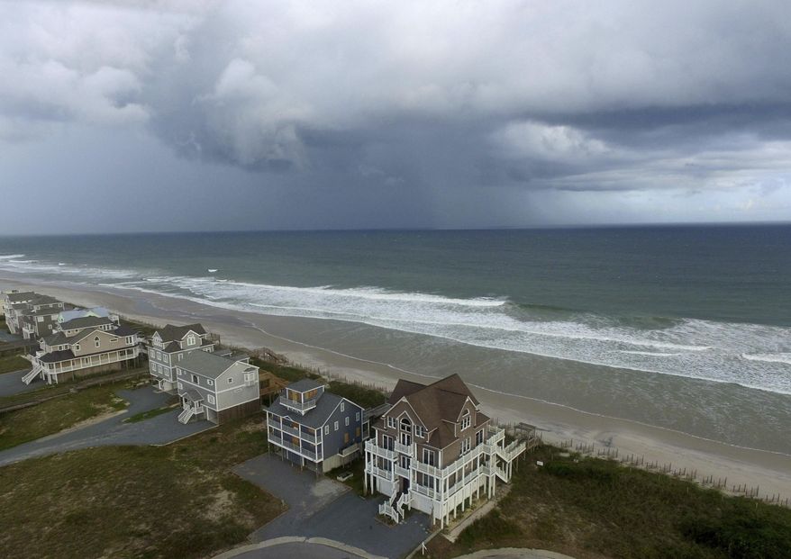 Tropical Weather North Carolina 51602 Jpg Washington Times A Storm Front Pes Homes In North Topsail Beach N C Prior To Hurricane Florence