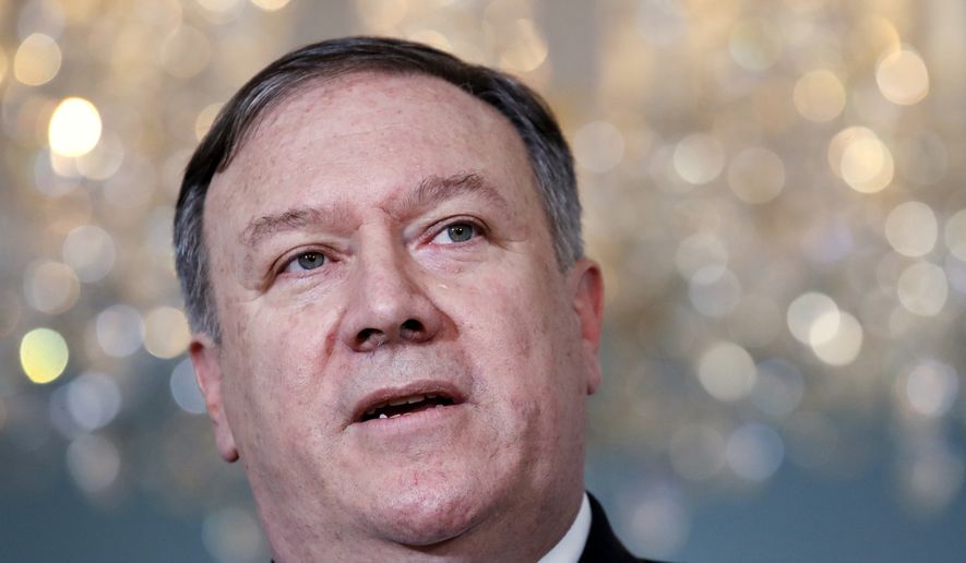 Secretary of State Mike Pompeo cast the new level — a one-third cut compared to 2018 — as a needed pause while the country gains a handle on security risks, and also deals with some 800,000 people already in the U.S. with pending asylum cases. (Associated Press)