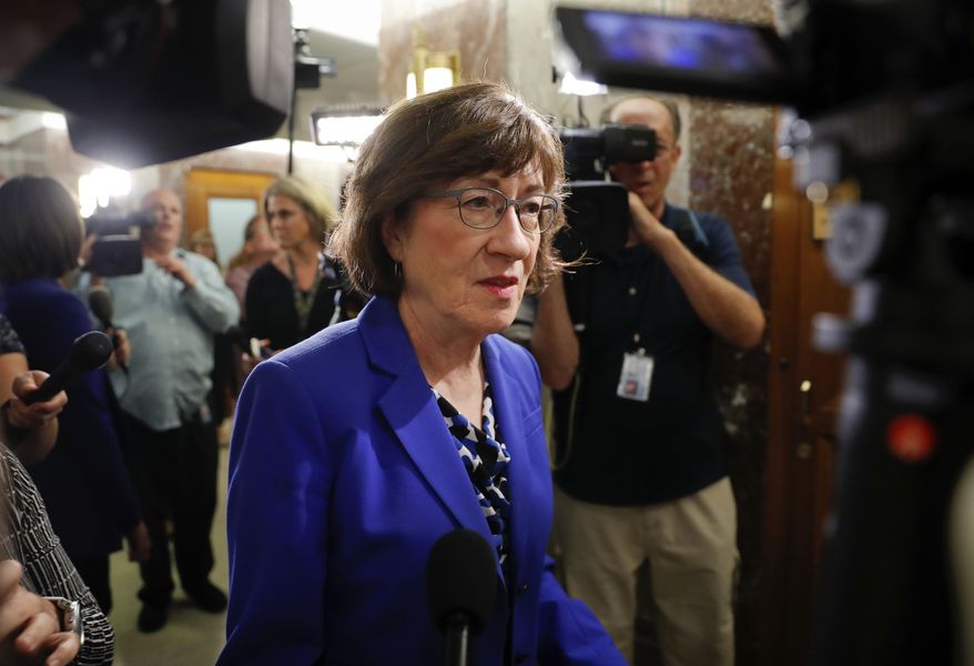 Sen. Susan Collins, Maine Republican and chief sponsor of the bill, says too many Americans are overpaying because pharmacists can only divulge the cheaper option if the customer specifically asks about it. (AP Photo/Pablo Martinez Monsivais)