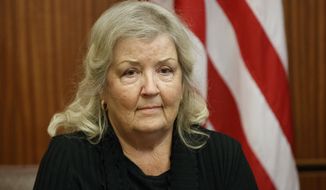 Juanita Broaddrick had more than 530,000 followers at the time of her suspension, according to screenshots. (Associated Press photograph)