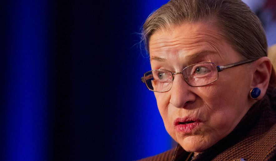 Justice Ruth Bader Ginsburg. (Associated Press) ** FILE **