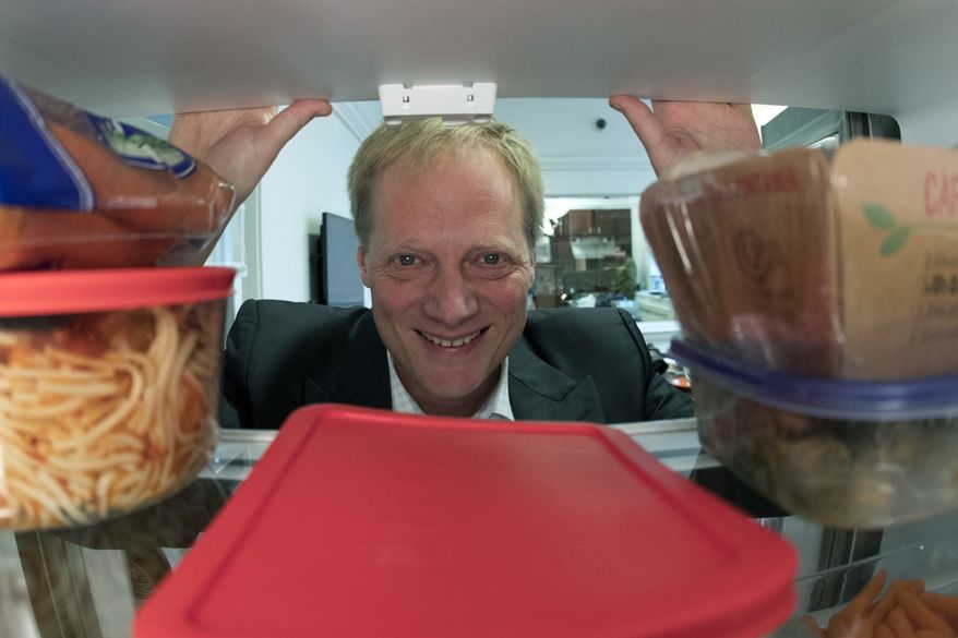 In this Dec. 6, 2016, photo, Brian Wansink poses for a photo in a food lab at Cornell University in Ithaca, N.Y. (Associated Press) **FILE**
