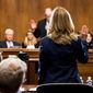 Christine Blasey Ford&#39;s emotional testimony in front of the Senate Judiciary Committee on Thursday had viewers glued to their televisions across the country. (Associated Press)