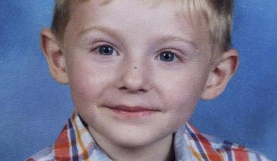 This photo provided by the FBI shows Maddox Ritch. Gastonia Police Chief Robert Helton announced Thursday, Sept. 27, 2018 that officials believed the body searchers found was that of Maddox Ritch. The boy's father said he ran off from him as he and a friend walked at Rankin Lake Park last weekend. Ian Ritch said he couldn't catch up with his son because he has neuropathy in his feet due to diabetes. (FBI via AP)