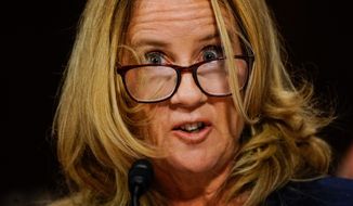 Christine Blasey Ford accused now-Supreme Court Justice Kavanaugh of sexually assaulting her 36 years ago, but her story could not be corroborated. (Associated Press/File)