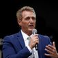 Sen. Jeff Flake, R-Ariz., speaks during an appearance at the Forbes 30 Under 30 Summit, Monday, Oct. 1, 2018, in Boston. (AP Photo/Mary Schwalm) ** FILE **
