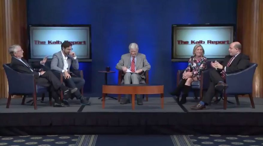 CBS contributor and former ABC "Nightline" anchor Ted Koppel told CNN's senior media correspondent Brian Stelter that CNN's ratings would "be in toilet" if Donald Trump wasn't president. (YouTube/@National Press Club Live)
