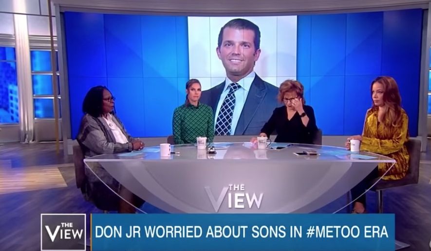 Whoopi Goldberg and her co-hosts on &quot;The View&quot; discuss Donald Trump Jr. and his family, Oct. 2, 2018. (Image: YouTube, &quot;The View&quot; screenshot)
