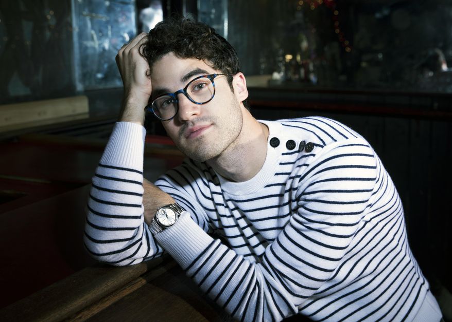 Actor and founder of Elsie Fest, Darren Criss, poses for a portrait on Monday, Oct. 1, 2018, in New York. Criss will hold the fourth annual Elsie Fest in New York’s Central Park on Oct. 7. The festival, which blends the musical theater and pop music worlds, will feature performances by Tony winner and “Younger” actress Sutton Foster, Rufus Wainwright, Matthew Morrison and more. (Photo by Amy Sussman/Invision/AP)