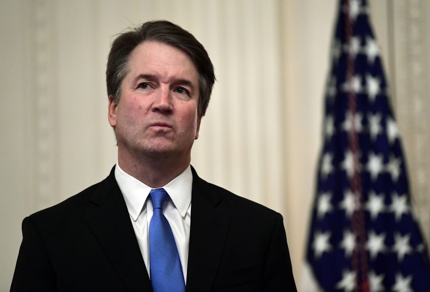 Observers predicted that Supreme Court Justice Brett M. Kavanaugh might be reticent during his first few days on the bench, but he ended up asking both sides about the intricacies of what constitutes a violent felony for the purposes of increased sentences. (Associated Press/File)

