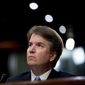 Then Supreme Court nominee, Judge Brett Kavanaugh, pauses while testifying before the Senate Judiciary Committee on Capitol Hill in Washington, Sept. 5, 2018. The judge&#39;s confirmation is a flashpoint for the November midterms. (AP Photo/Andrew Harnik) ** FILE **