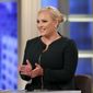 This image released by ABC shows co-host Meghan McCain who returned to &amp;quot;The View,&amp;quot; in New York, Monday, Oct. 8, 2018, since the death of her father. Sen. John McCain in August. (Lou Rocco/ABC via AP)  **FILE**