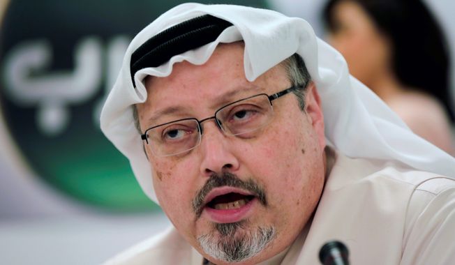 Saudi journalist Jamal Khashoggi (Associated Press) ** FILE **