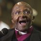 FILE - In this July 2016, file photo, Anglican Archbishop Emeritus Desmond Tutu takes part in a Mass at St Mary&#39;s Cathedral in Johannesburg. Former South African archbishop Desmond Tutu is recovering at home after being treated at a Cape Town hospital for more than two weeks. The foundation named after Tutu and his wife, Leah, on Friday, Oct. 12, 2018 thanked people who sent messages and prayers for the Nobel laureate&#39;s &amp;quot;swift return to his feet.&amp;quot;(AP Photo/Denis Farrell, File)