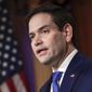 In this Aug. 2, 2018, file photo, Sen. Marco Rubio, R-Fla., speaks at a news conference to discuss Paid Family Leave legislation, on Capitol Hill in Washington. (AP Photo/J. Scott Applewhite, File)