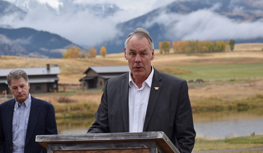 Interior Secretary Ryan Zinke wants to use military bases in Alaska and other  Pacific states as hubs for exporting fuel. (Associated Press)