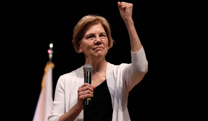 Sen. Elizabeth Warren, Massachusetts Democrat, took the DNA test President Trump urged. According to the DNA test results she does have an American Indian ancestor -- six to 10 generations ago.
Shes hitting back in personal terms, calling him creepy on Twitter, in real time. And shes not backing down.
When it comes to challenging the man who redefined the rules of American political combat, Warren in some ways is doing it Trumps way. Shes getting some backlash from Native Americans and grumbling from Democrats whod rather be talking about toppling Congress Republican majorities in the midterm elections three weeks away. (AP Photo/Charles Krupa, File ) (Associated Press)