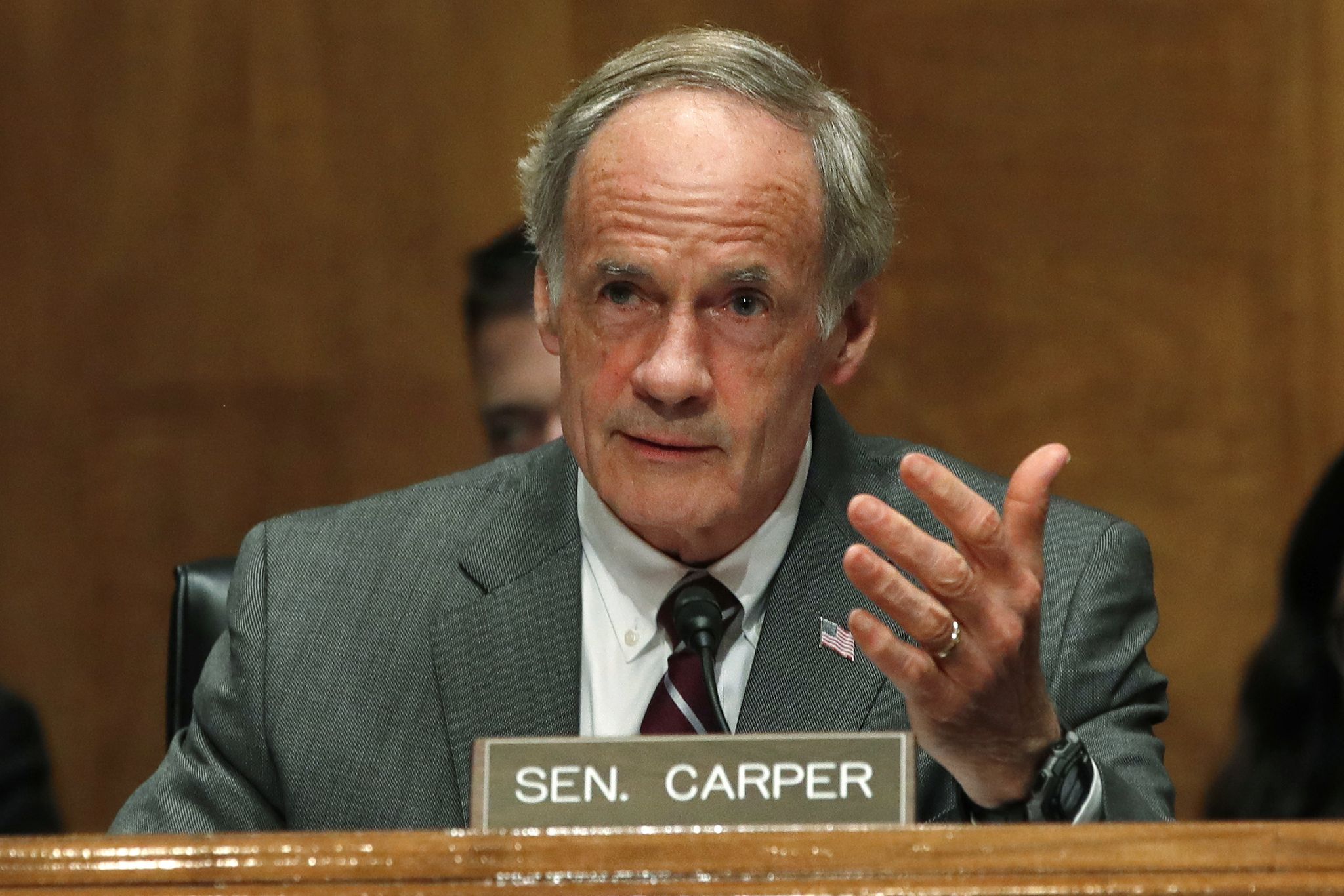 Tom Carper dismisses reference to ex-wife slapping incident as 'political mischi...