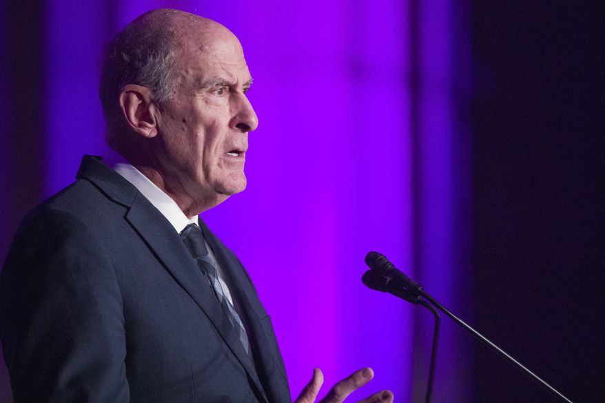 Director of National Intelligence Dan Coats speaks at the DC CyberTalks conference, Thursday, Oct. 18, 2018, in Washington. (AP Photo/Alex Brandon)