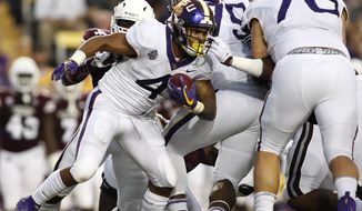 LSU running back Nick Brossette (4) runs the ball during an NCAA college football game against Mississippi State in Baton Rouge, La., Saturday, Oct. 20, 2018. (AP Photo/Tyler Kaufman)