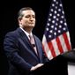 Republican U.S. Sen. Ted Cruz takes part in a debate for the Texas U.S. Senate with Democratic Rep. Beto O&#39;Rourke, in Dallas, Friday, Sept. 21, 2018. (Tom Fox/The Dallas Morning News via AP, Pool) ** FILE **
