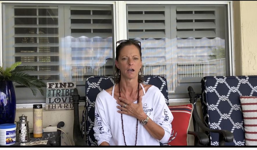 In this image from video posted on YouTube on Aug 11, 2018, Michelle Drapeau, a stomach cancer patient in West Palm Beach, Fla., speaks about her condition. Drapeau set up a GoFundMe account to help pay for her medical expenses. Drapeau has raised about $7,000 for homeopathy and other alternative remedies since being diagnosed with advanced stomach cancer in February 2017. &amp;quot;I wanted to make sure I explored every and all options,&amp;quot; Drapeau said. &amp;quot;It&#39;s vital for everyone to have that opportunity.&amp;quot;  (Courtesy Michelle Drapeau via AP)