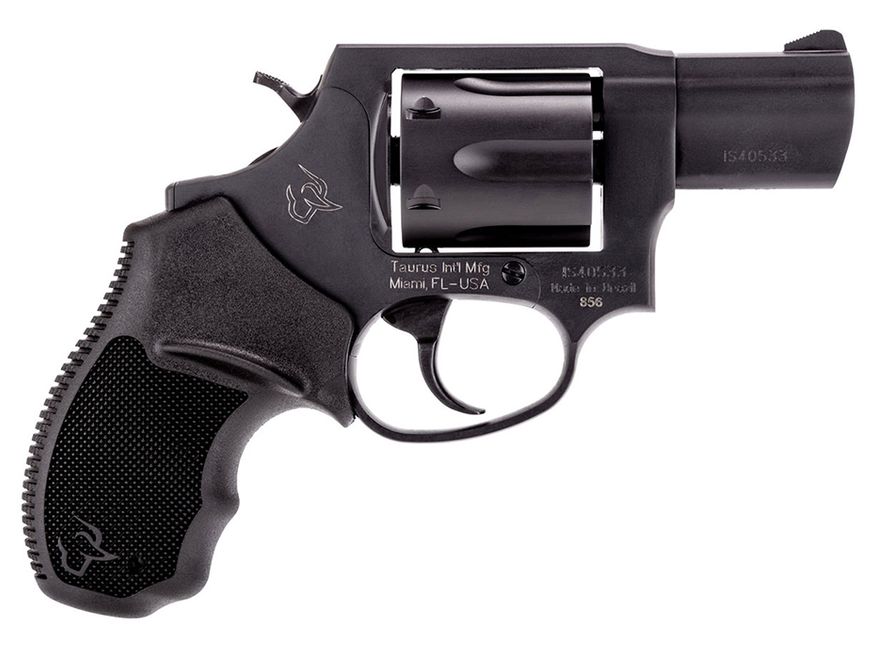 This new Taurus Model 856 revolver can ordered in both matte blued carbon-steel and matte stainless steel variants. The Model 856 is a six-shot DA/DA revolver has a 2-inch barrel with a fixed front sight. 6.55 inches overall, 4.8 inches tall, 1.41 inches wide and 22 ounces unloaded