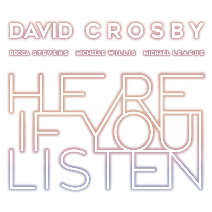 This cover image released by BMG shows "Here If You Listen," a release by David Crosby. (BMG via AP)
