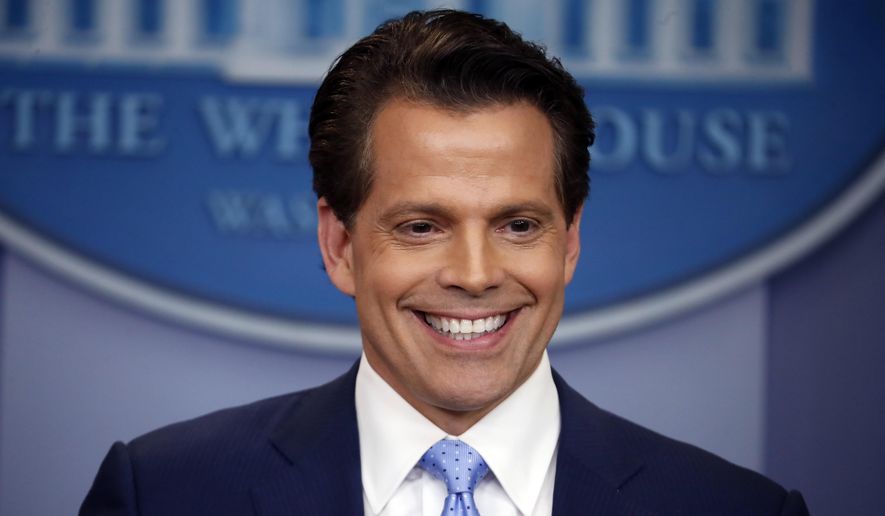 In this July, 21, 2017, file photo, then-White House Communications Director Anthony Scaramucci speaks to members of the media in the Brady Press Briefing room of the White House in Washington. (AP Photo/Pablo Martinez Monsivais, File)