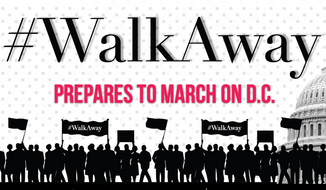 In a video published online in May, Brandon Straka advised disenchanted or disappointed Democrats and liberals should simply &quot;walk away&quot; from the Democratic Party. His quest has now hit the public radar. (Brandon Straka/Walkawaymarch.com)