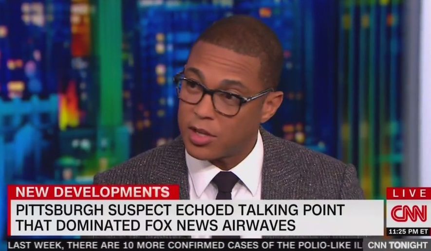 CNN&#39;s Don Lemon talks about political rhetoric in the U.S. with guests, Oct. 30, 2018. (Image: CNN screenshot)