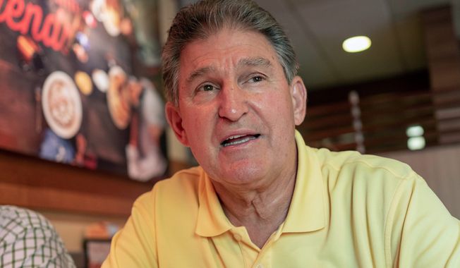Sen. Joe Manchin III is the only choice for liberals in the Mountain State despite some of the Democrat’s conservative votes. (Associated Press photo)
