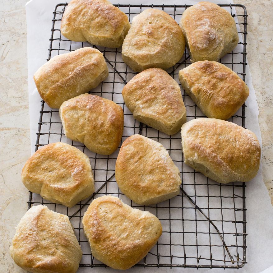This undated photo provided by America's Test Kitchen in October 2018 shows rustic dinner rolls in Brookline, Mass. This recipe appears in “The Complete Make-Ahead Cookbook.” (Carl Tremblay/America's Test Kitchen via AP)