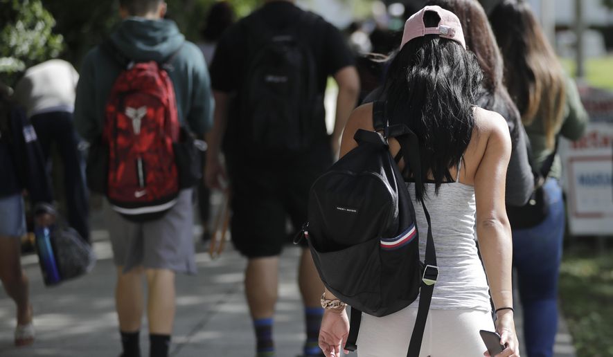Trigger warnings — which often crop up on college campuses — may be worthless says a new study . (AP Photo/Lynne Sladky, File)