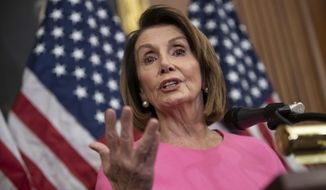 House Minority Leader Nancy Pelosi, D-Calif., speaks in during a news conference on Capitol Hill in Washington, Wednesday, Nov. 7, 2018. Pelosi says she&#x27;s confident she will win enough support to be elected speaker of the House next year and that she is the best person for the job. (AP Photo/J. Scott Applewhite)