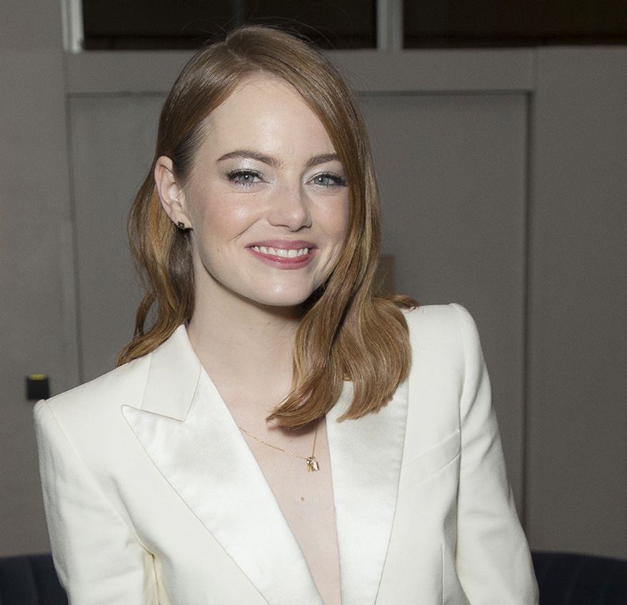 11. Emma Stone, 30, $40 million
Actress Emma Stone poses for photographers upon arrival at the party of the film 'The Favourite' in London during the London Film Festival, Thursday, Oct. 18, 2018. (Photo by Joel C Ryan/Invision/AP)