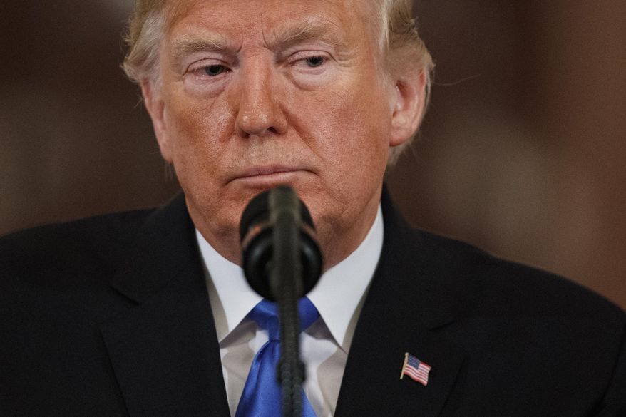 In this Nov. 7, 2018, photo, President Donald Trump listens to a question during a news conference in the East Room of the White House in Washington. Getting Trump&#x27;s tax returns is high on the list of Democratic priorities now that they have won the House. By law, the leaders of tax-writing committees in the House and Senate can obtain tax returns and related information from the Internal Revenue Service. The House panel will be controlled by the Democrats next year. Yet there’s no guarantee that the Trump administration will provide the president’s returns. (AP Photo/Evan Vucci)