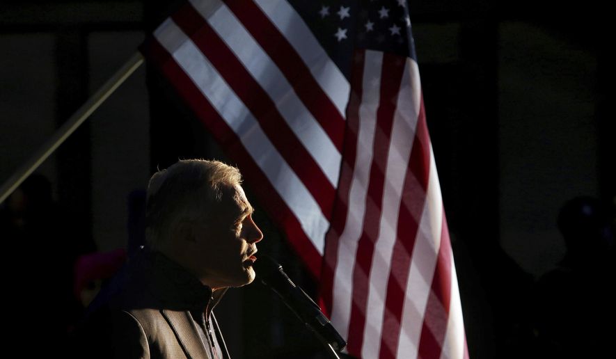Washington State Governor Jay Inslee speaks to protesters before they marched from Cal Anderson Park to the Federal Building downtown in Seattle, to demonstrate their support of special counsel Robert Mueller and against President Donald Trump's appointment this week of acting Attorney General Matthew Whitaker, Thursday, Nov. 8, 2018. Protesters nationwide have called for the protection of special counsel Mueller's investigation into potential coordination between Russia and President Donald Trump's campaign. (Genna Martin/seattlepi.com via AP)