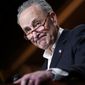 Senate Minority Leader Chuck Schumer of N.Y., pauses while speaking to members of the media at the Capitol in Washington, Wednesday, Nov. 7, 2018. (AP Photo/Pablo Martinez Monsivais)