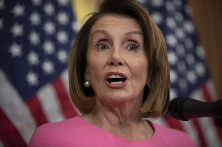 House Minority Leader Nancy Pelosi, D-Calif., meets with reporters on the day after the midterm elections as Democrats took back the House with a surge of fresh new candidates and an outpouring of voter enthusiasm ending eight years of Republican control, in Washington, Wednesday, Nov. 7, 2018. Pelosi says she's confident she will win enough support to be elected speaker of the House next year and that she is the best person for the job. (AP Photo/J. Scott Applewhite)