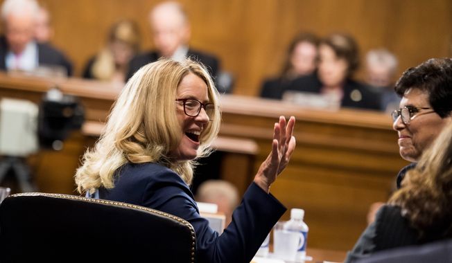 Christine Blasey Ford, who accused Justice Brett M. Kavanaugh of attempted rape more than three decades ago, received more pledges over the weekend through two GoFundMe accounts. It&#x27;s not clear whether Ms. Blasey Ford has accessed the money. (Associated Press)