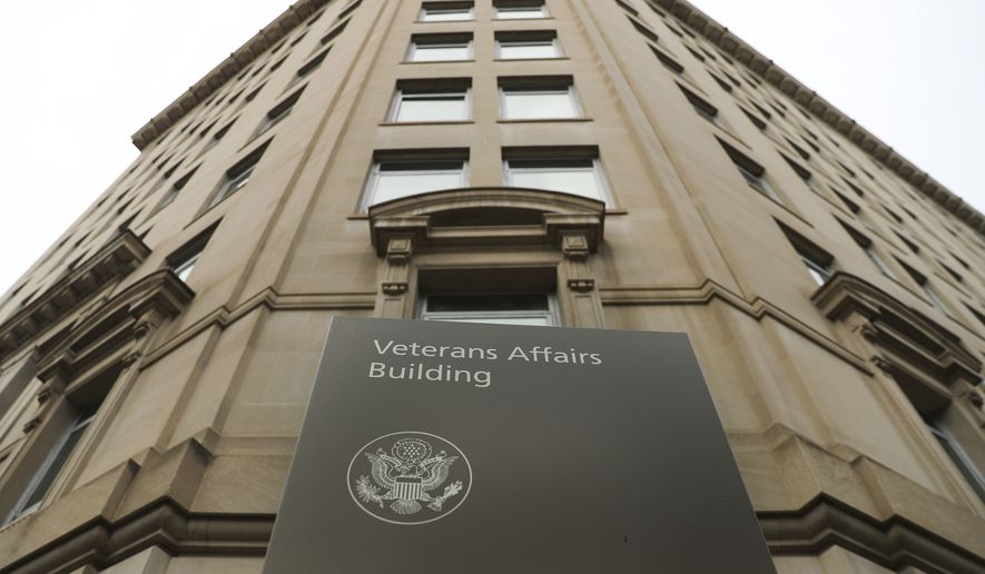 The Veteran Affairs building near the White House in Washington is shown here on Feb. 14, 2018. (AP Photo/Pablo Martinez Monsivais) **FILE**
