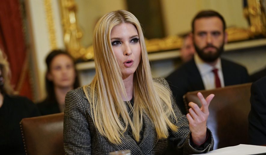 Ivanka Trump, the daughter and assistant to President Donald Trump, speaks during a news conference to discuss Build Act implementation at the Capitol in Washington, Wednesday, Nov. 14, 2018. (AP Photo/Pablo Martinez Monsivais) ** FILE **