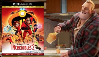 Bob Parr pours a tasty glass of orange juice in &quot;Incredibles 2: Ultimate Collector&#39;s Edition,&quot; now available on 4K Ultra HD from Walt Disney Studios Home Entertainment.